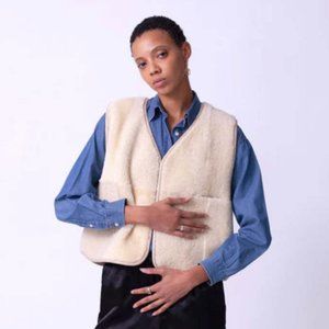 Milena Silvano Moon Vest in Silica